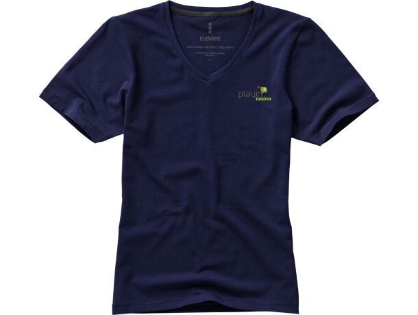 Camiseta de mujer Kawartha de alta calidad 200 gr Azul marino detalle 18