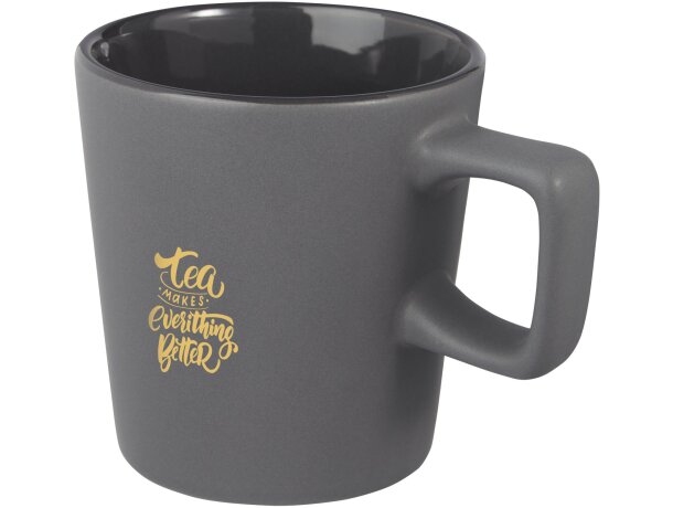 Taza de cerámica Ross 280 ml con acabado mate detalle 10