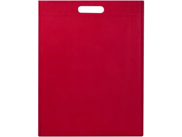 Bolsa tote EcoSeal de poliéster reciclado con certificado GRS Rojo detalle 19
