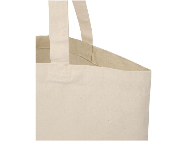 Bolsa tote 7L algodón reciclado certificado GRS Peru Blend Natural detalle 6