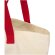 Bolsa tote Sierra 12L algodón reciclado certificado GRS Natural/rojo detalle 16