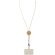 Lanyard para smartphone Adhab con detalles de bambú Blanco detalle 7