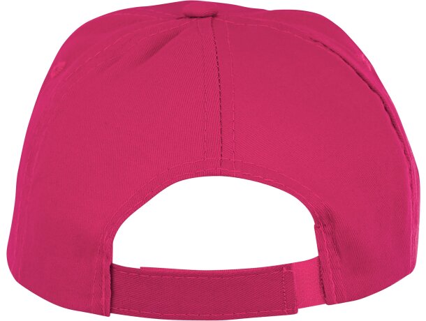 Gorra infantil de 5 paneles Feniks Kids Magenta detalle 9