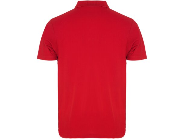 Polo manga corta unisex Austral Roly algodón piqué corporativo Rojo detalle 29