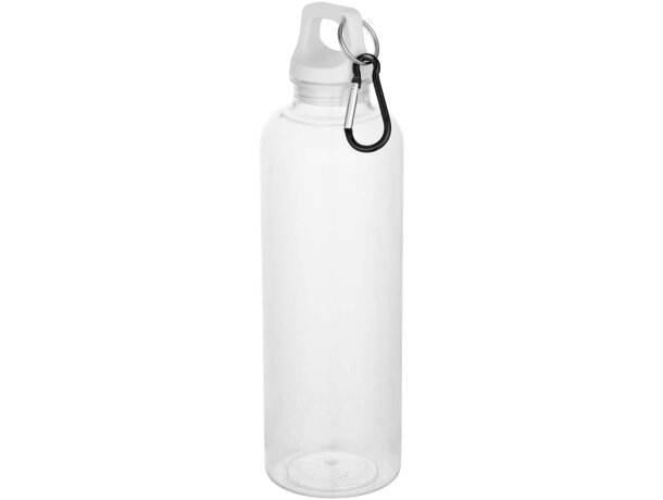 Botella Oregon 750ml PET reciclado certificado RCS con mosquetón Blanco detalle 9