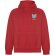 Sudadera unisex algodón orgánico Vinson Roly con capucha Rojo detalle 31