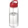 Bidón deportivo con tapa con boquilla de 600 ml H2O Active® Octave Tritan™ transparente claro/rojo