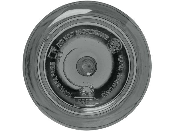 Botella agua RPET 600ml Illuminate con asa silicona Gris detalle 5