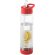 Botella con infusor de rosca para fruta 740 ml Transparente/rojo