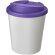 Vaso de plástico pp antigoteo 250ml Blanco/morado