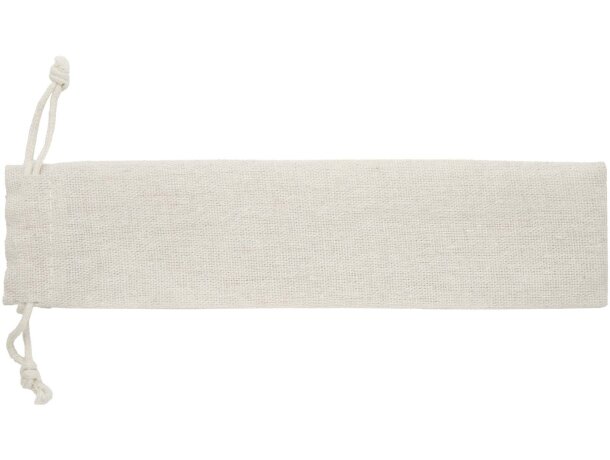 Cubertería sostenible Root acero inoxidable y madera de haya Natural detalle 3