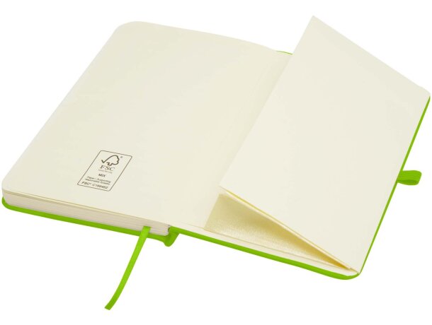 Libreta tapa dura A6 Spectrum Plus con papel FSC certificado Verde lima detalle 41