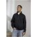 Sudadera reciclada unisex con cremallera 1/4 Aware™ Tin Negro intenso detalle 5