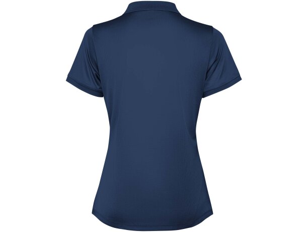 Polo manga corta mujer Tormo Roly poliéster reciclado entallado Azul marino detalle 14