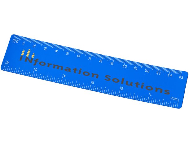 Regla de plástico flexible Rothko 15 cm con doble escala Azul detalle 25