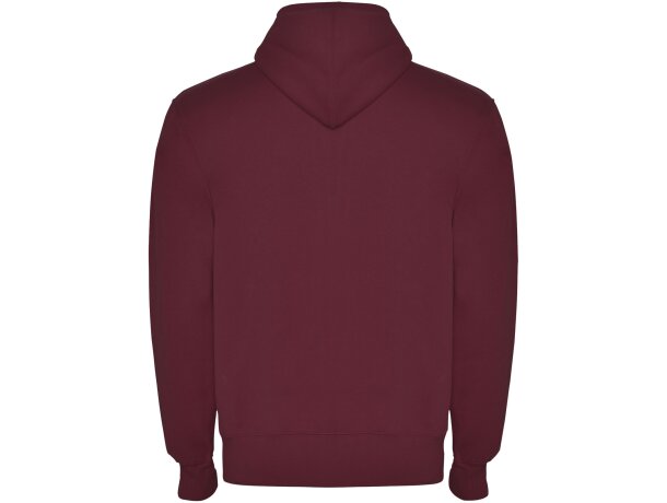 Sudadera con capucha y cremallera Montblanc Roly unisex Granate detalle 22