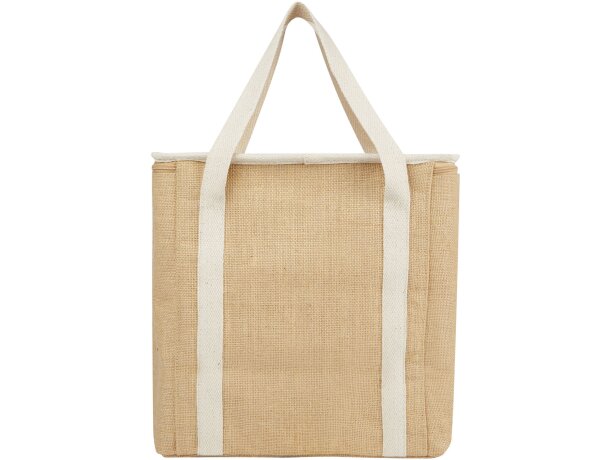 Bolsa tote de yute Juta con aislamiento térmico 19 litros Natural/blanco detalle 3