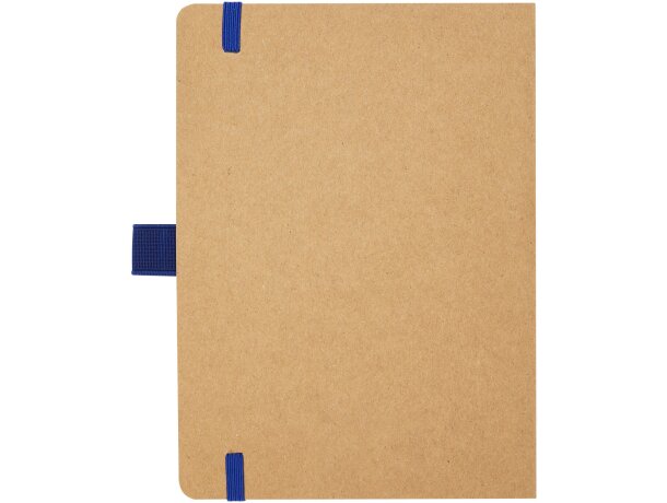 Libreta papel reciclado Berk con elástico de color Azul detalle 7