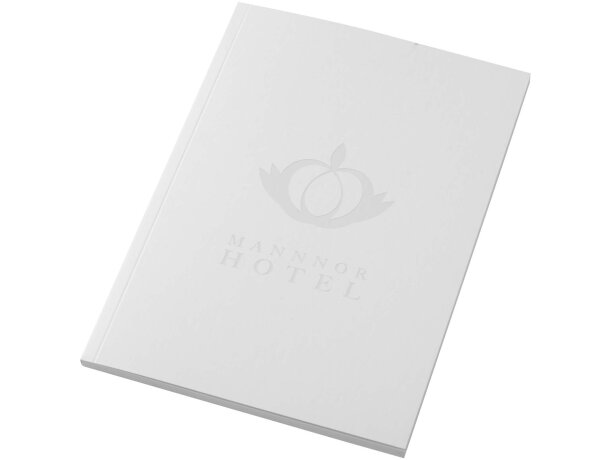 Libreta A5 tapa blanda Novella Austen papel certificado FSC Blanco detalle 1