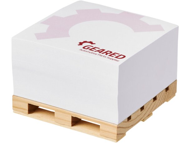 Taco de notas Pallet 1C Block-Mate® 100x100 Blanco detalle 1