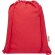 Bolsa con cuerdas Peru Blend de algodón reciclado GRS 5L Rojo detalle 22