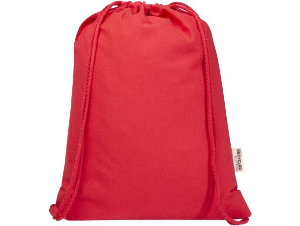 Bolsa con cuerdas Peru Blend de algodón reciclado GRS 5L Rojo detalle 22
