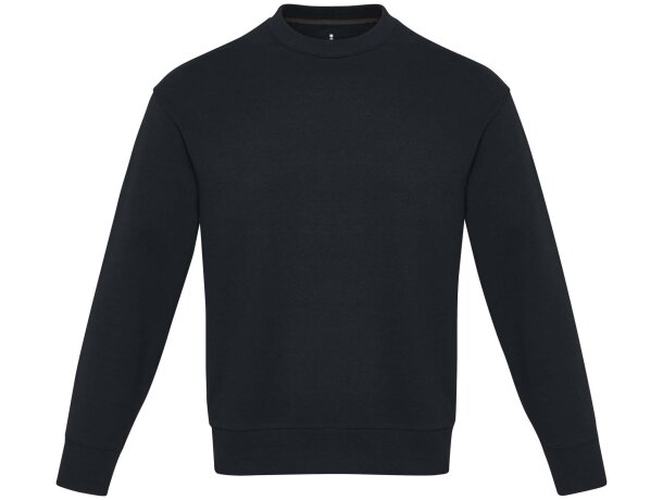 Jersey reciclado cuello redondo unisex Aware Jet Azul marino detalle 7