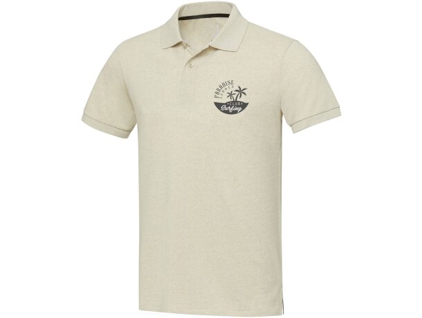 Polo manga corta unisex Aware Emerald con tejido reciclado detalle 19