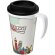 Taza térmica personalizada en pp 350ml Blanco/negro intenso