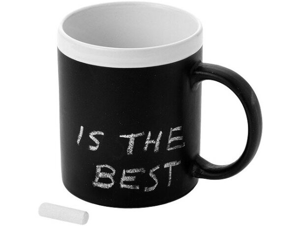 Taza de Cerámica con pizarra barata negro intenso Taza de Cerámica con pizarra barata negro intenso