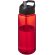Bidón deportivo con tapa con boquilla de 600 ml H2O Active® Octave Tritan™ rojo/negro intenso