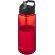 Bidón deportivo con tapa con boquilla de 600 ml H2O Active® Octave Tritan™ Rojo/negro intenso