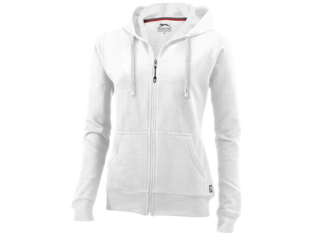 sudadera blanca con capucha mujer