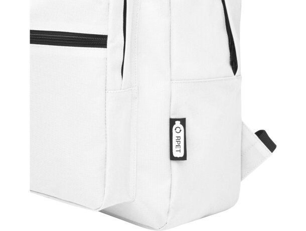 Mochila para niños personalizada Retrend 16L sostenible Blanco detalle 5