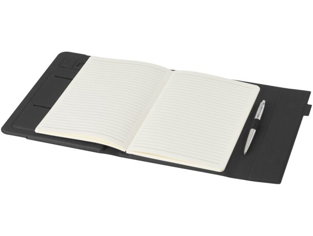 Organizador Liberto con soporte móvil y papel reciclado FSC Negro intenso detalle 17