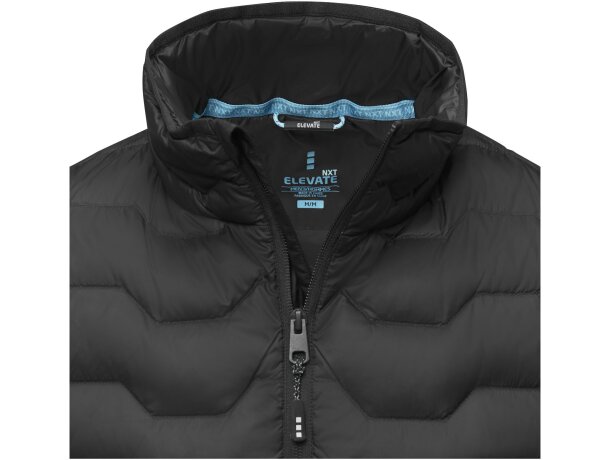 Chaleco aislante reciclado GRS con plumas RDS hombre Epidote Negro intenso detalle 22