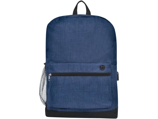 Mochila para ordenador 15,6 poliéster con salida USB Hoss Azul marino detalle 13