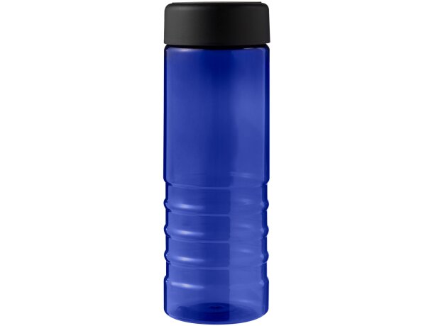 Bidón 750ml Eco Treble con tapa rosca plástico oceánico reciclado Azul/negro intenso detalle 19