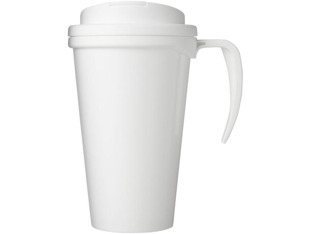 Brite-Americano® Grande taza 350 ml mug con tapa antigoteo Blanco detalle 7