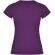Camiseta mujer manga corta Jamaica Roly 100% algodón entallada Morado detalle 66