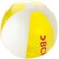 Pelota de playa lisa y transparente Bondi Amarillo/blanco detalle 11