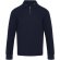 Polo manga larga Zeus con media cremallera en algodón piqué Azul marino detalle 10
