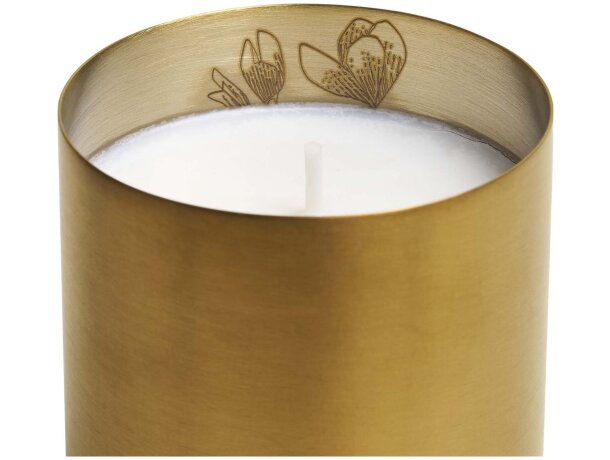 Vela perfumada Wellmark de cera de soja 100% natural Dorado detalle 6