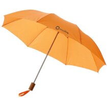 Paraguas plegable en 2 secciones de colores personalizado naranja