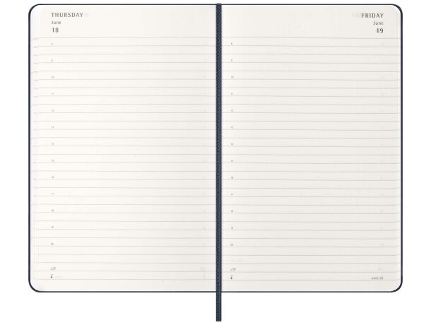 Agenda diaria Moleskine con tapa dura y cierre elástico 2026 detalle 16