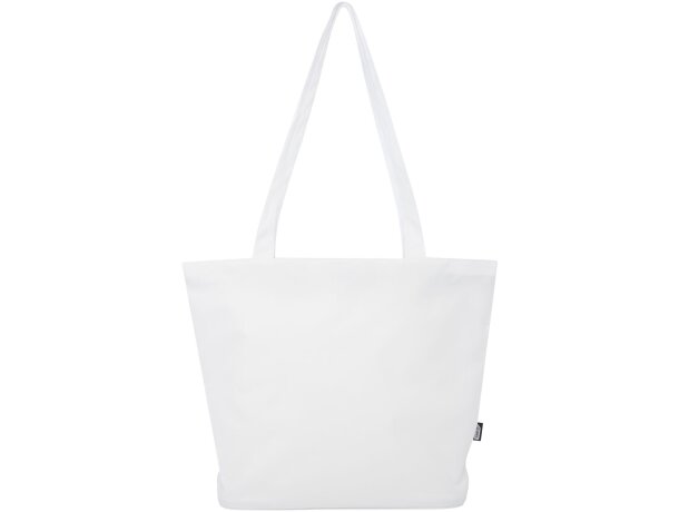 Bolsa tote con cremallera Panama de 20L certificada GRS Blanco detalle 11