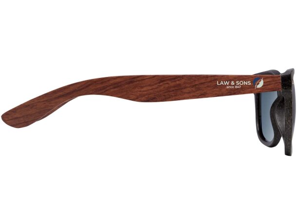 Gafas de sol Kafo con fibra de café y protección UV400 Marrón café/negro intenso detalle 1