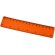 Regla de plástico flexible Rothko 15 cm con doble escala Naranja