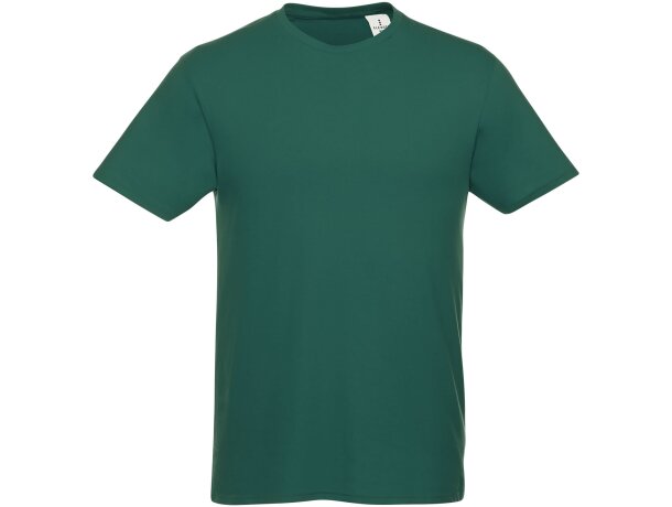 Camiseta de manga corta para hombre Heros Verde bosque detalle 122