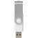 Memoria USB Rotate 16GB con cuerpo giratorio de aluminio Blanco detalle 6